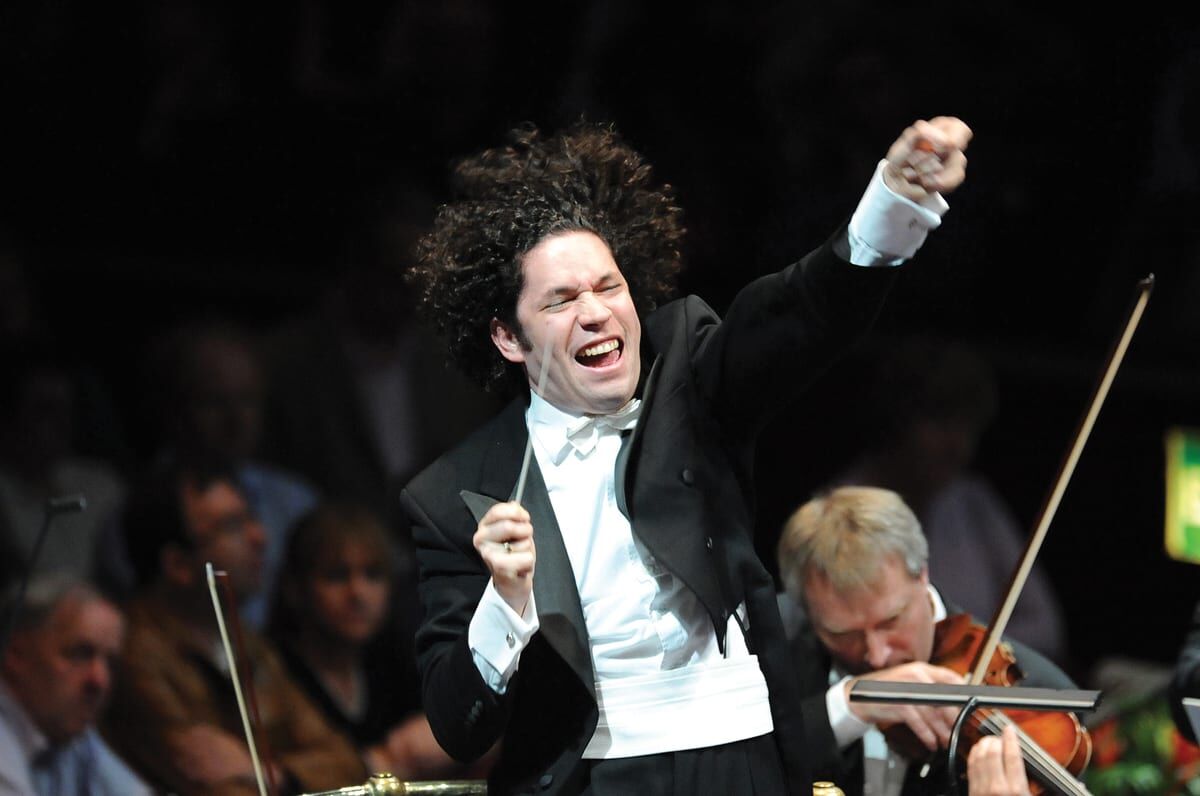 Gustavo Dudamel conducing the Los Angeles Philharmonic